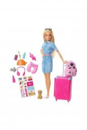 Barbie Seyahatte Bebeği ve Aksesuarları - 1