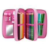 Top Model Panda 3 Fermuarlı Kalem Kutusu 10598 thumbnail 2