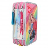 Top Model Filled Triple Pencil Case Cherry Bomb Holo 3 Katlı Dolu Kalem Kutu - 2