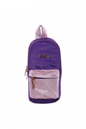 Kaukko Magical Junior Bag Kalem Çantası Simli Mor - 1
