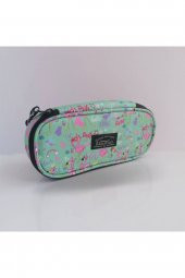 Kaukko Nature Özel Bölmeli Kalem Çantası Flamingo Mint thumbnail 1