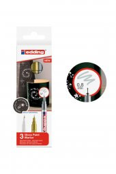 Edding 3lü Metalik Boya Dekor Markör Set 0.8mm - 1