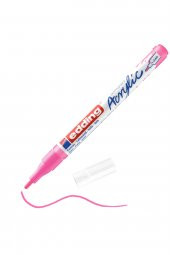 Edding 5300 İnce Uçlu Akrilik Markör - Fosforlu-Pembe - 1-2 Mm’Lik İnce Yuvarlak Uç thumbnail 1