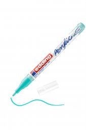 Edding 5300 İnce Uçlu Akrilik Markör - Parlak Turkuaz - 1-2 Mm’Lik İnce Yuvarlak Uç - 1