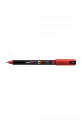 Uni Posca Su Bazlı Poster Markörü 0.7 Mm Kırmızı PC-1MR thumbnail 2