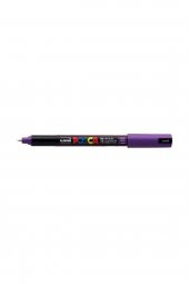 Uni-Ball Posca Violet 0.7 mm Su Bazlı Poster Markör Kalem PC-1MR thumbnail 1