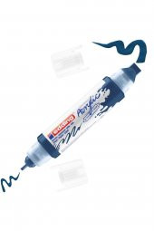 Edding 5400 Akrilik 3D Double Liner - Gece Mavisi - 2-3, 5-10 Mm’Lik 2 Başlık thumbnail 1