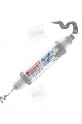 Edding 5400 Akrilik 3D Double Liner - Gümüş - 2-3, 5-10 Mm’Lik 2 Başlık - 1