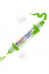 Edding 5400 Akrilik 3D Double Liner - Sarı-Yeşil - 2-3, 5-10 Mm’Lik 2 Başlık - 1