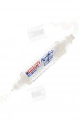 Edding 5400 Akrilik 3D Double Liner - Trafik Beyaz - 2-3, 5-10 Mm’Lik 2 Başlık thumbnail 1