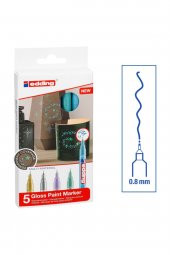 Edding 780 Özel Metalik Marker Kalem Seti - 5 Renk - 1