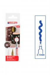 Edding Boya Dekor. Markörü 3lü Kutu Metali̇k 2-4 Mm Keçe Uç thumbnail 1