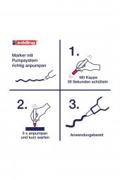 Edding Boya Dekor. Markörü 3lü Kutu Metali̇k 2-4 Mm Keçe Uç thumbnail 6