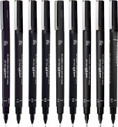 Uni-Ball Pin 200 Teknik Çizim Kalemi Siyah 9lu thumbnail 1