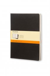 Moleskine Cahier Büyük Boy Karton Kapak Çizgili Defter Siyah - 1
