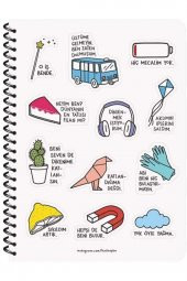 Hisli Şeyler Sıkıldım Artık - Kareli Defter (16,5x22,5) thumbnail 3