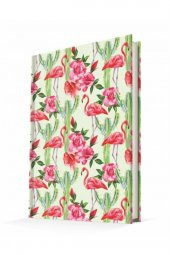 Deffter Flamingo-Cactus Sert Kapak Defter 64453-7 thumbnail 1