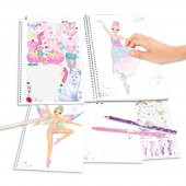 Top Model Create Your Fantasy Model  Colouring Book Ballet Tasarım Defteri - 2