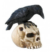 WISE Veronese İskelet Serisi-WISE KURUKAFA VE KARGA-11,5*13*7 CM. - 1
