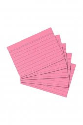 Kartotek A6 100 Yaprak Çizgili Pembe 10836195 - 1