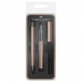 Faber Hexo Dolma Ve Tükenmez Kalem Set Bronz - 1