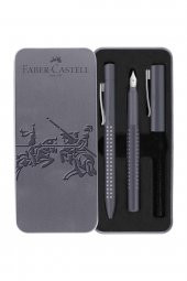 Faber-castell Grip 2010 Dolma + Tükenmez Kalem Set Dapple Gray Rengi - 1