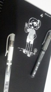 Uni-ball Signo Broad Davetiye Kalemi Beyaz 5 Adet thumbnail 2