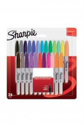 Sharpie Fine Permanent Markör, Ince Uç, Karışık Renkler, 24Lü Blister - 1