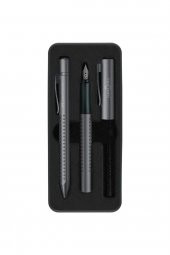 Faber-Castell Grip Dolma + Tükenmez Kalem Set Antrasit - 1