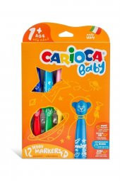 Carioca Keçeli Boya Teddy Jumbo Bebek S.Yıkan.12Li thumbnail 1