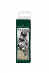 Faber Castell Pitt Artist Pen 4lü, Gri Tonları thumbnail 1
