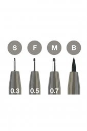 Faber Castell Pitt Artist Pen 4lü, Gri Tonları thumbnail 2