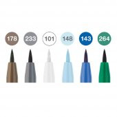 Faber Pitt Artist Pen Fırça Uç 6lı, Kış Renkleri thumbnail 2