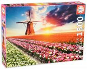 Educa Tulıps Landscape 1500 Parça Puzzle - 1