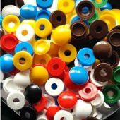 25 Adet Menteşeli Beyaz Plastik Vida Kapağı, Vida Gizleme Kapağı, Vida Kapağı, Mobilya Vida Kapağı - 4
