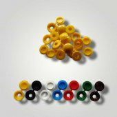 25 Adet Menteşeli Beyaz Plastik Vida Kapağı, Vida Gizleme Kapağı, Vida Kapağı, Mobilya Vida Kapağı - 5