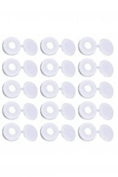 25 Adet Menteşeli Beyaz Plastik Vida Kapağı, Vida Gizleme Kapağı, Vida Kapağı, Mobilya Vida Kapağı - 6