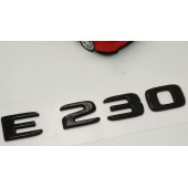 E 230 Bagaj Parlak Siyah ABS 3M 3D Yazı Logo - 3