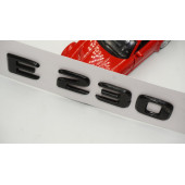 E 230 Bagaj Parlak Siyah ABS 3M 3D Yazı Logo - 4