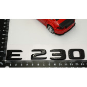 E 230 Bagaj Parlak Siyah ABS 3M 3D Yazı Logo - 5