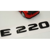 E 220 Bagaj Parlak Siyah ABS 3M 3D Yazı Logo - 3