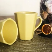 Çokgen Renkli  Bardak Kupa Mug - 1