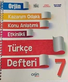 Orjin 7.Sınıf Türkçe Defter - 1