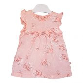Caramell Bebek Elbisesi - ELB7068 - Little Flower - Somon - 1