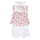 Caramell Bebek Takımı - 3 lü - TKK6173 - Cherry - Beyaz - 1