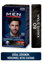 Schwarzkopf Men Perfect Erkek Saç Boyası 80 - Kahve Siyah - 1