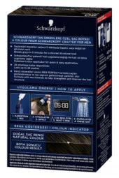 Schwarzkopf Men Perfect Erkek Saç Boyası 80 - Kahve Siyah - 3