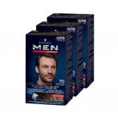 Schwarzkopf Men Perfect Erkek Saç Boyası 70 - Koyu Kahve 3 Adet - 1