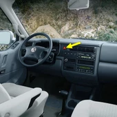 VW Transporter 1999-03 Kırmızı Üçgen Dörtlü Flaşör Düğmesi 6N0953235B - 1