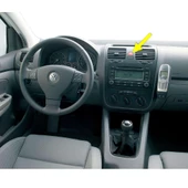 VW Golf MK5 2004-2008 Kırmızı Üçgen Dörtlü Flaşör Düğmesi 1K0953509A - 1